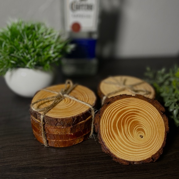 4-Pack Wooden Coasters - Picture 5 of 5